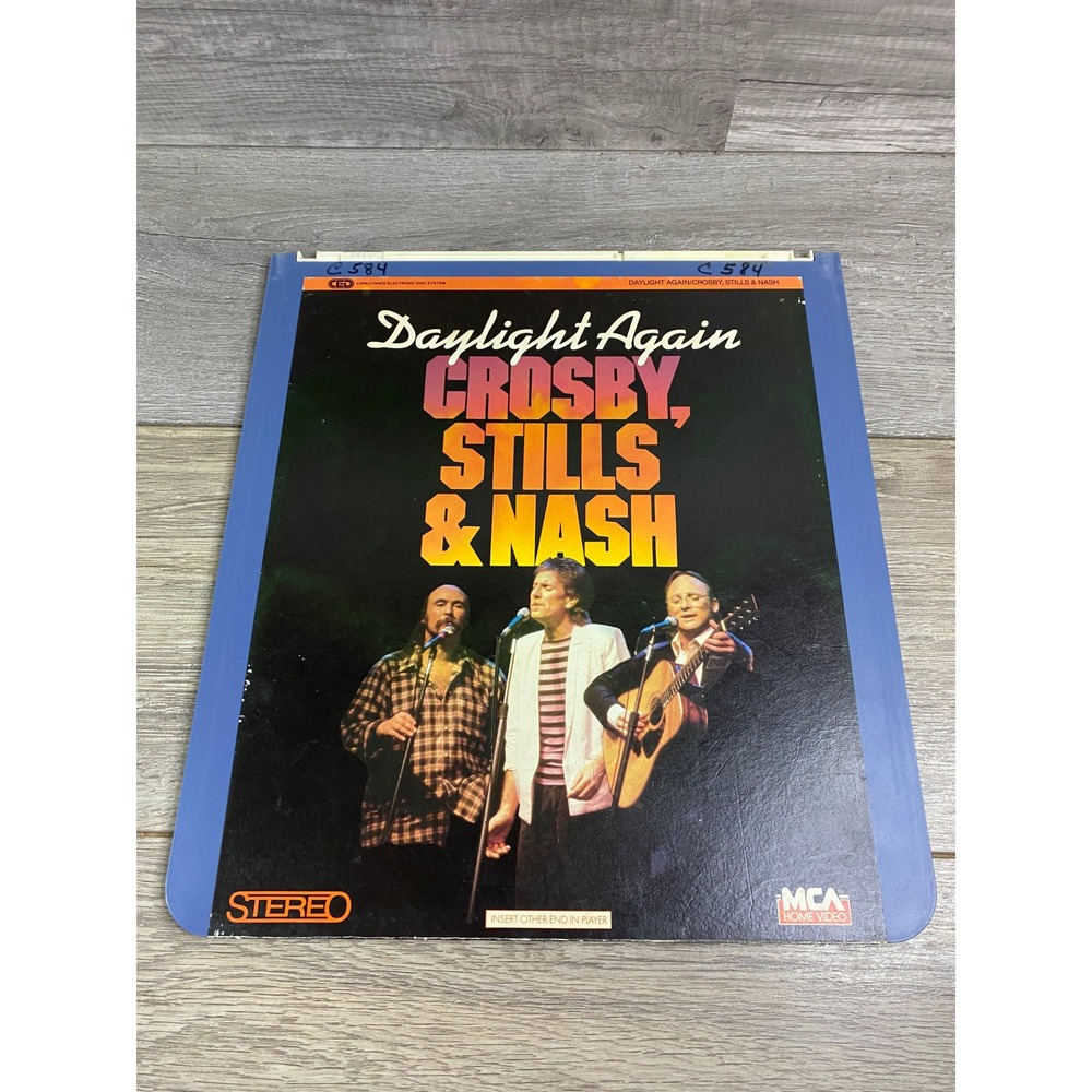 Crosby Stills & Nash Daylight Again CED Video Disc 1983 MCA Home‎ Video Stereo